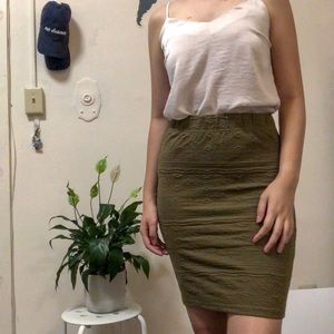 Terry pencil skirt